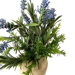 Michaels faux lavender‎ plant and vase